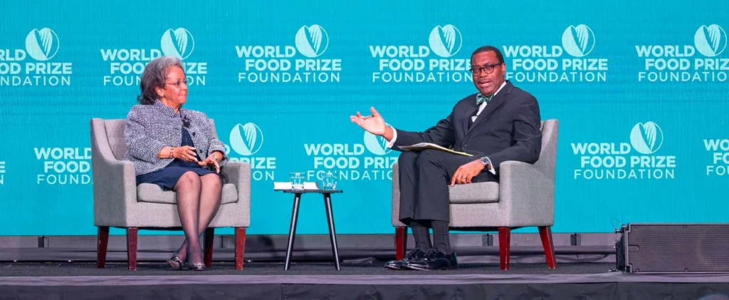 Do not overlook Africa’s trillion-dollar food and agribusiness sector, African Development Bank chief tells investors at World Food Prize Dialogue