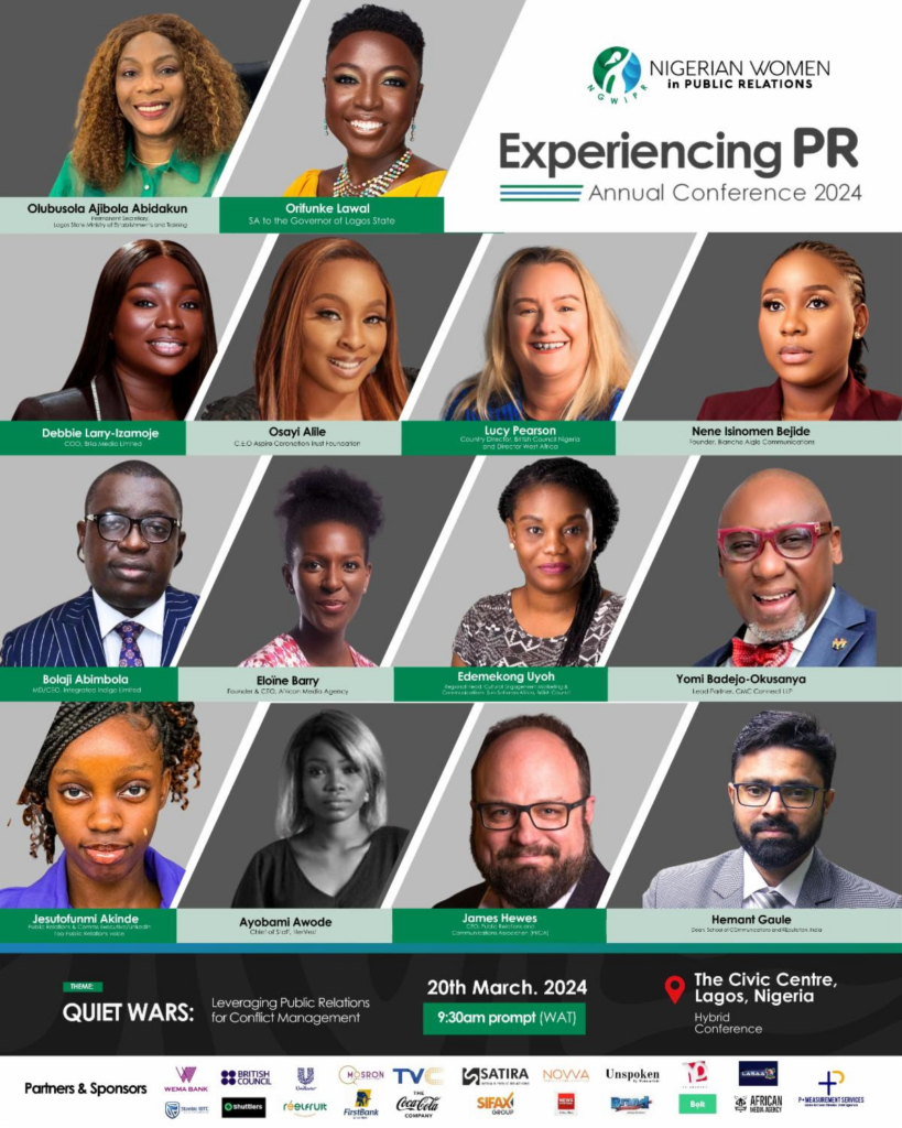 Nigerian Women in Public Relations Unveils Speakers for the 2024 Experiencing PR Conference