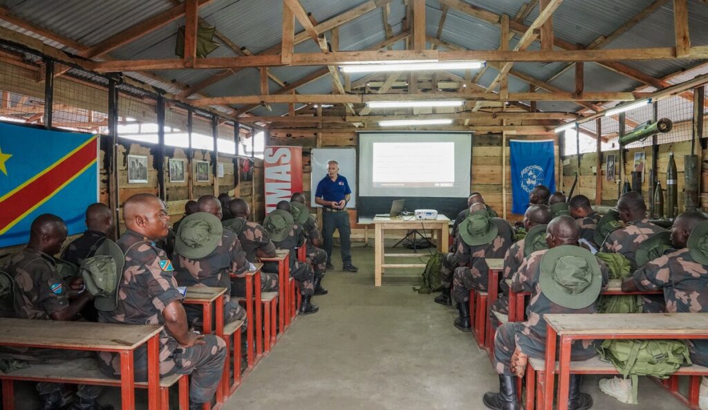 Goma: UNMAS trains Congolese soldiers in the neutralization of explosive devices –